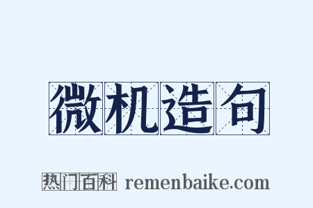 微机造句是什么意思的图片